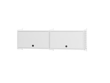 KITCHEN N - Horizontal powder coated steel wall cabinet with door by String Furniture - view 2